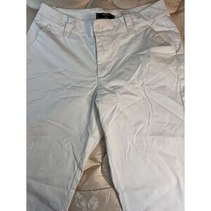 Riders By Lee Women's White Capris‎ Size 12M 12 M Fit Zip Capri Pants